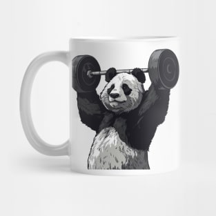 panda lifting weight Mug